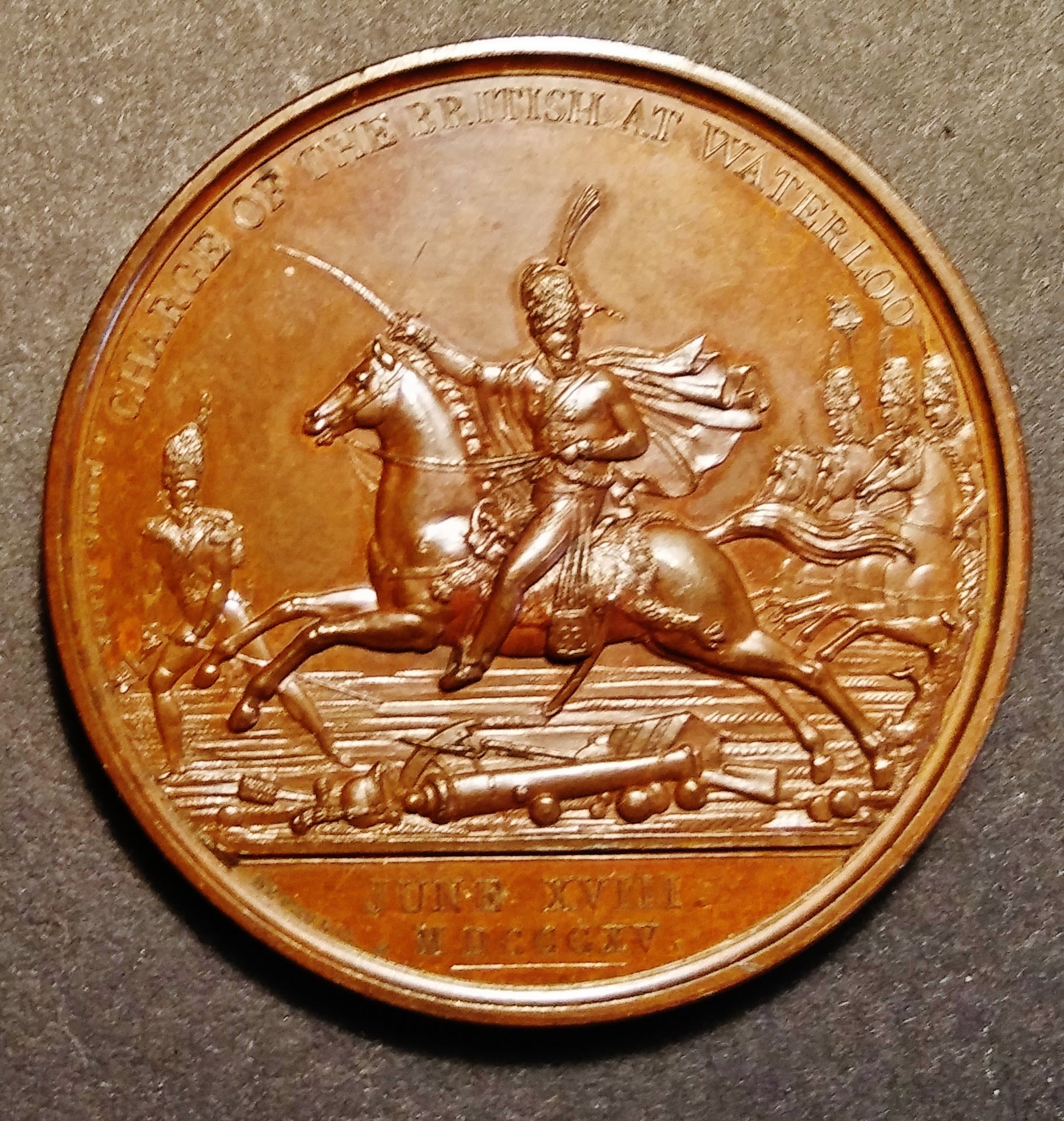 Charge at Battle of Waterloo, Mudie 34, Eimer 1069.jpg