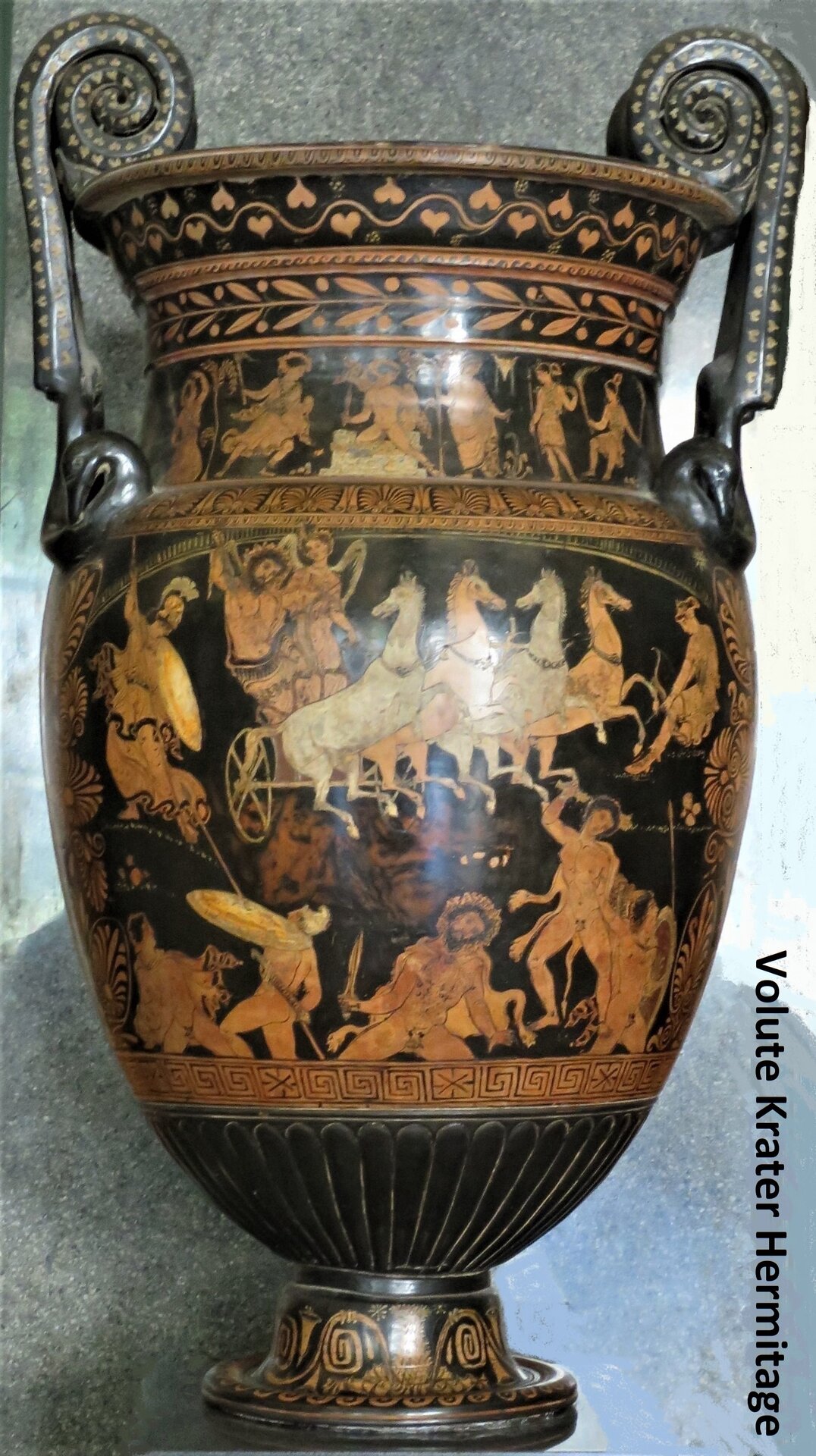 chariot krater Red_figure_volute_krater_with_Gigantomachy,_Lycurgus_Painter,_The_Hermitage.jpg
