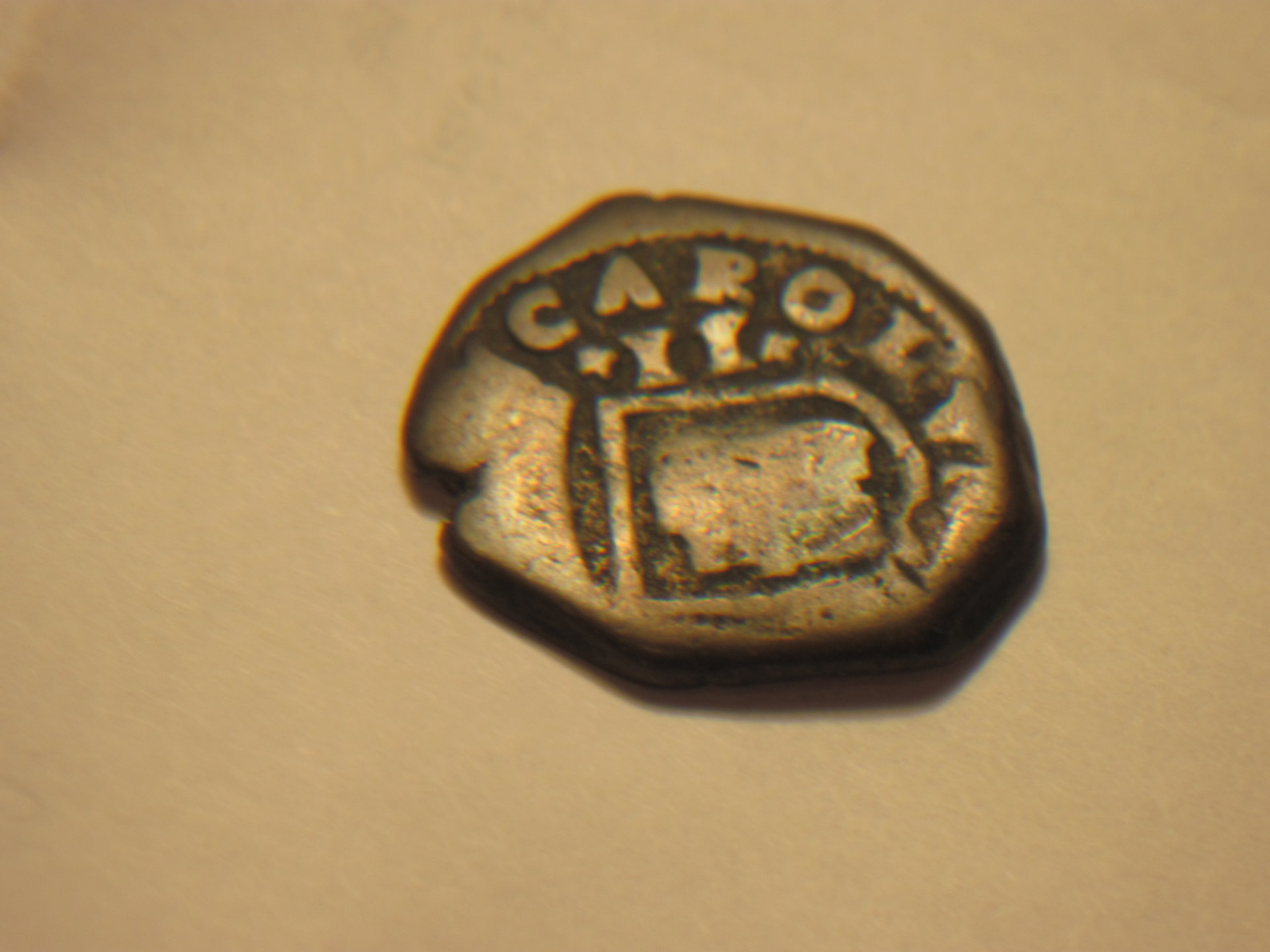 Charles ll copper cob 001.JPG