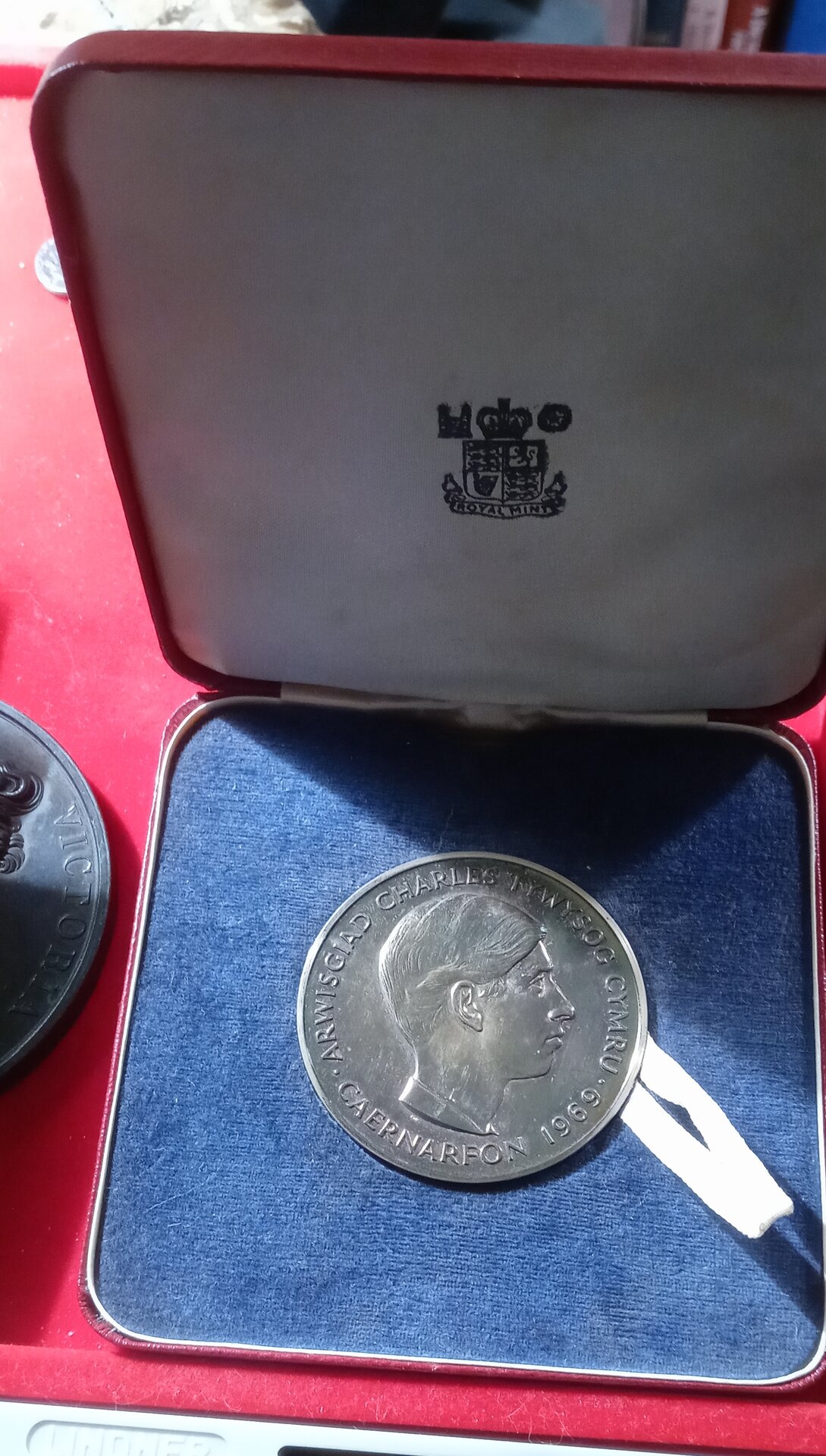 Charles POW medal 1969 in open case.jpg