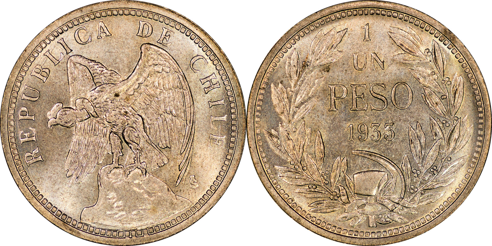 Chile - 1933 1 Peso.jpg