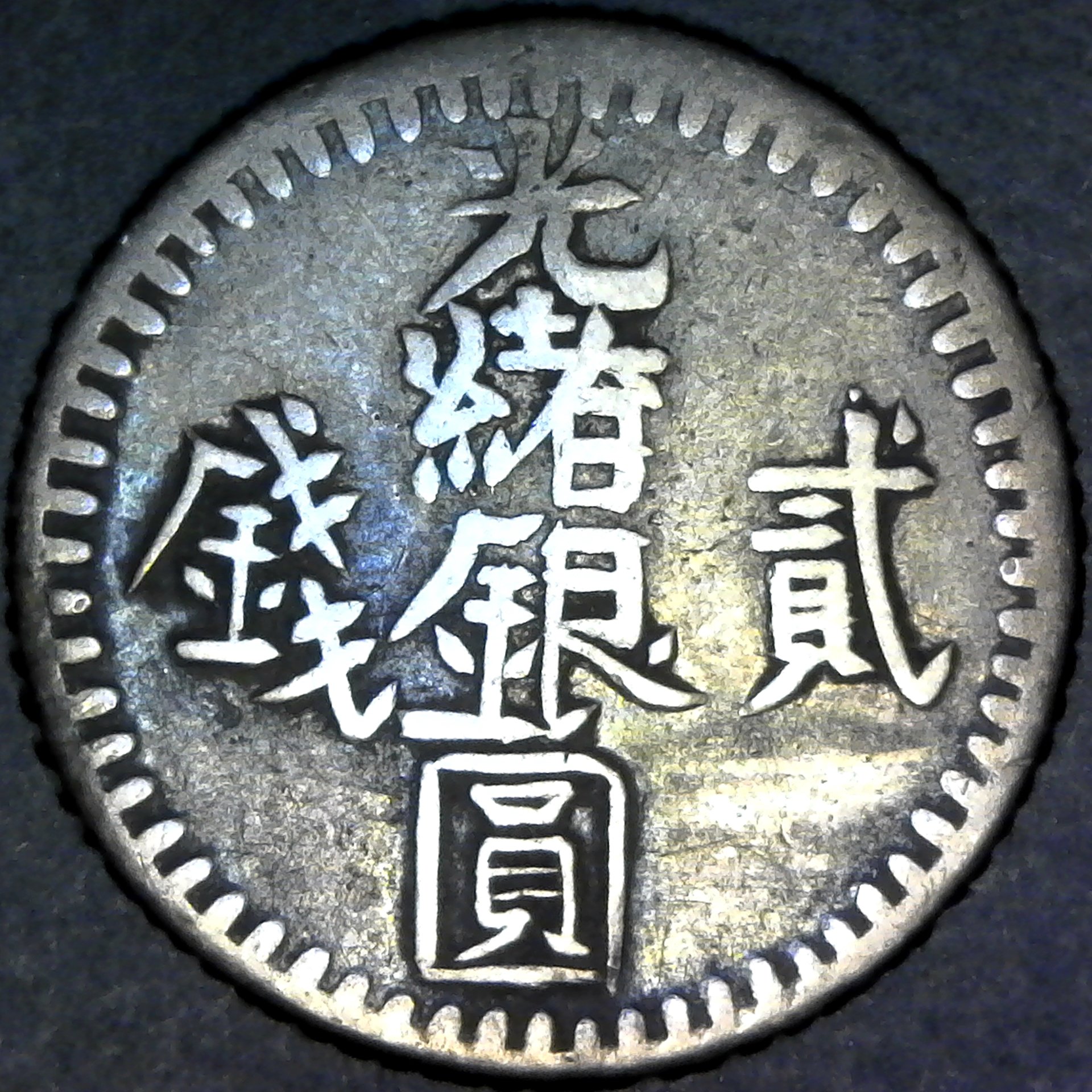 China Sinkiang 2 Miscals 1893 AH1311 Y17 obv.jpg