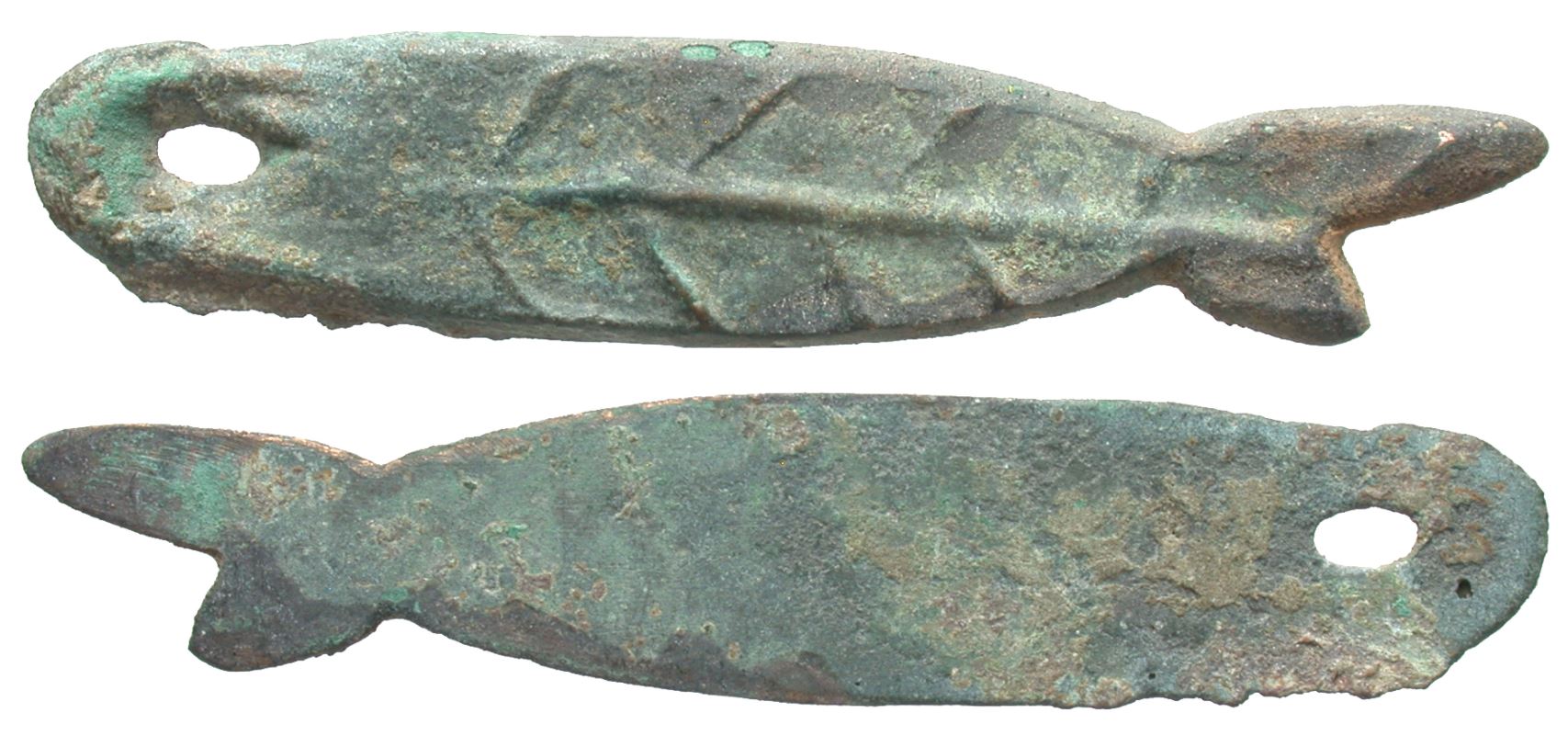 China Zhou Dynasty  1046-256 BCE AE Fish Money 67mm 9.5g AB Coole Enc Chinese Coins 6920ff.JPG