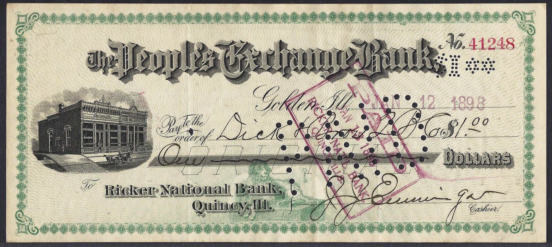 chk_IL_PeoplesExchangeBank_Jan1898_bldg.jpg