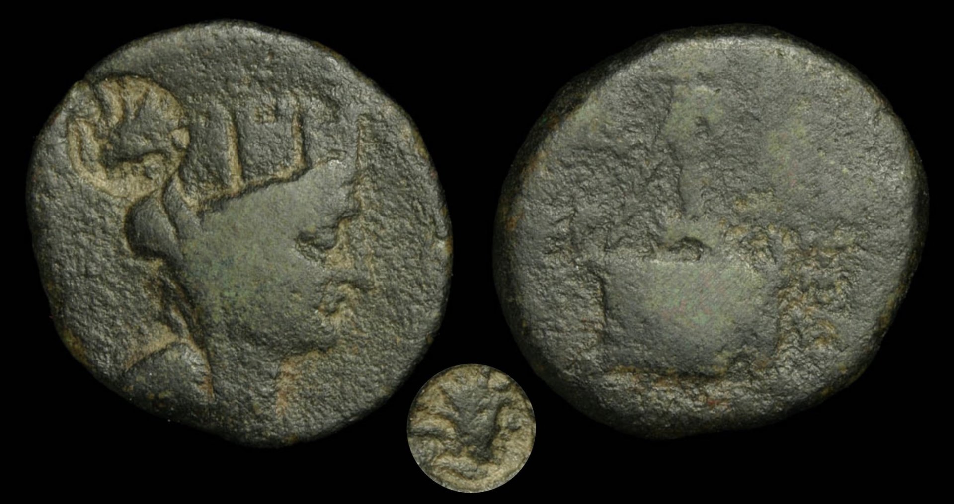 Cilicia AE Tarsus (Tarsos) Helios Countermark Ex Doug Smith AMCCA2.jpg