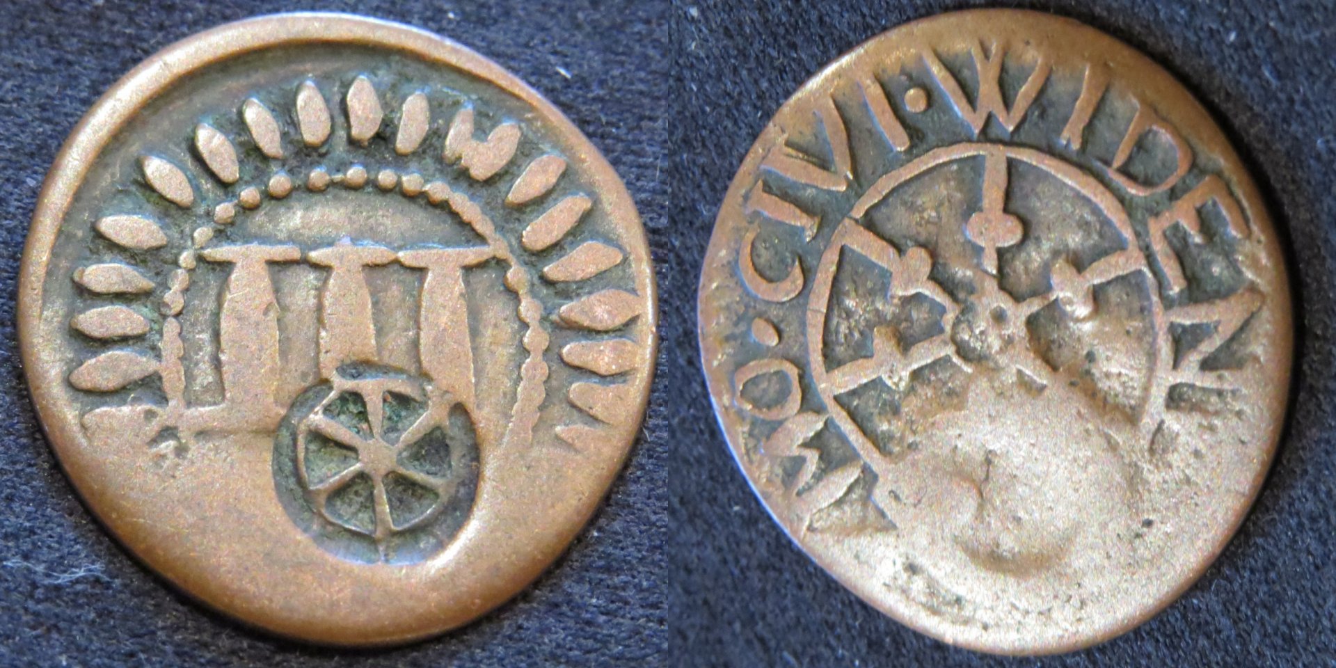 City of Wiedenbrück 1692 3 Pfennig wheel countermark copy.jpg
