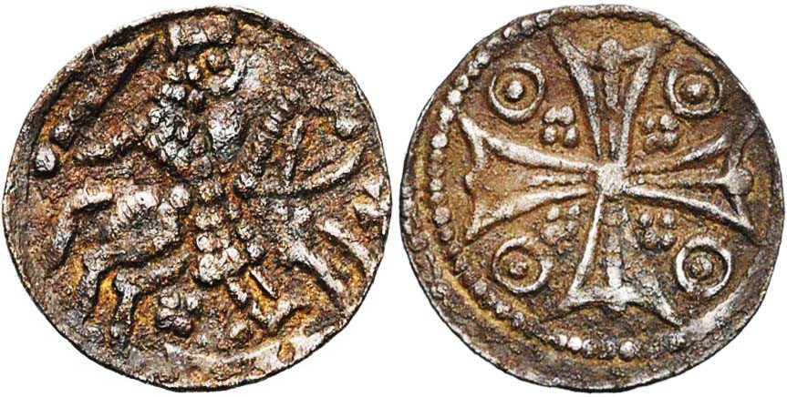 COINS, BRABANT, HENRI I, PETIT DENIER, EQUESTRIAN, Elsen Auction 141.jpg