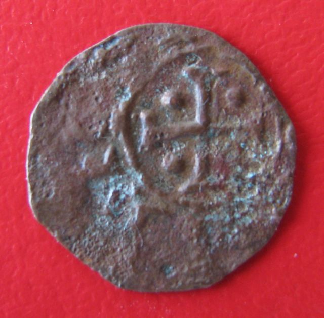 COINS, CRUSADES, ANTIOCH, AE with FLEUR, REV..JPG
