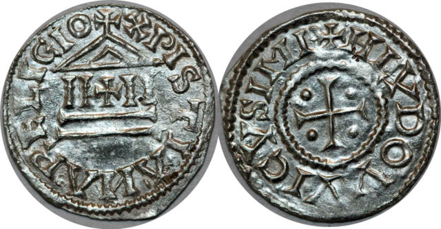 COINS, FRANCE, CAROLINGIAN, LOUIS I, 2ND EXAMPLE.JPG
