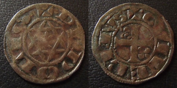 COINS, FRANCE, DEOLS, GUILLAUME DE CHAUVIGNY, 2, BOTH SIDES.JPG