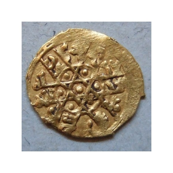 COINS, ISLAMIC SICILY, CF. ROBERT GUISCARD, FATIMID FRACTIONAL DINAR, TARI, al-Mansur, REV..jpg