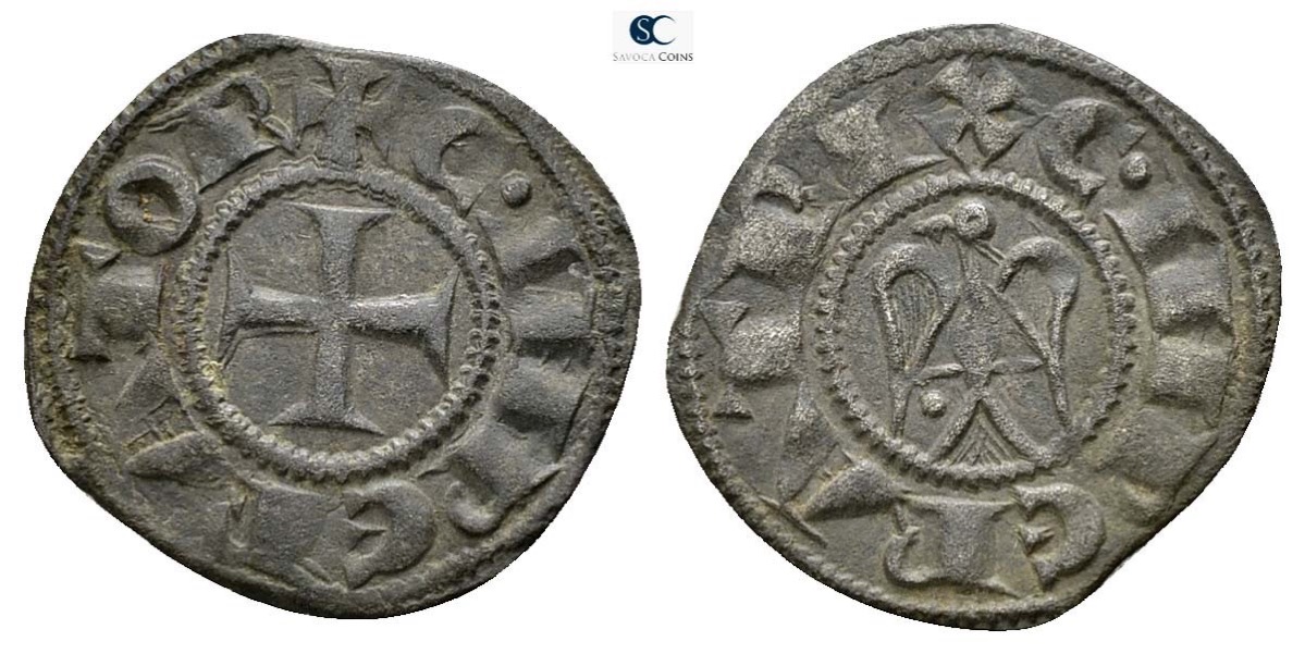 COINS, ITALY, MESSINA, H.VI, COSTANZA WITH EAGLE 2.JPG