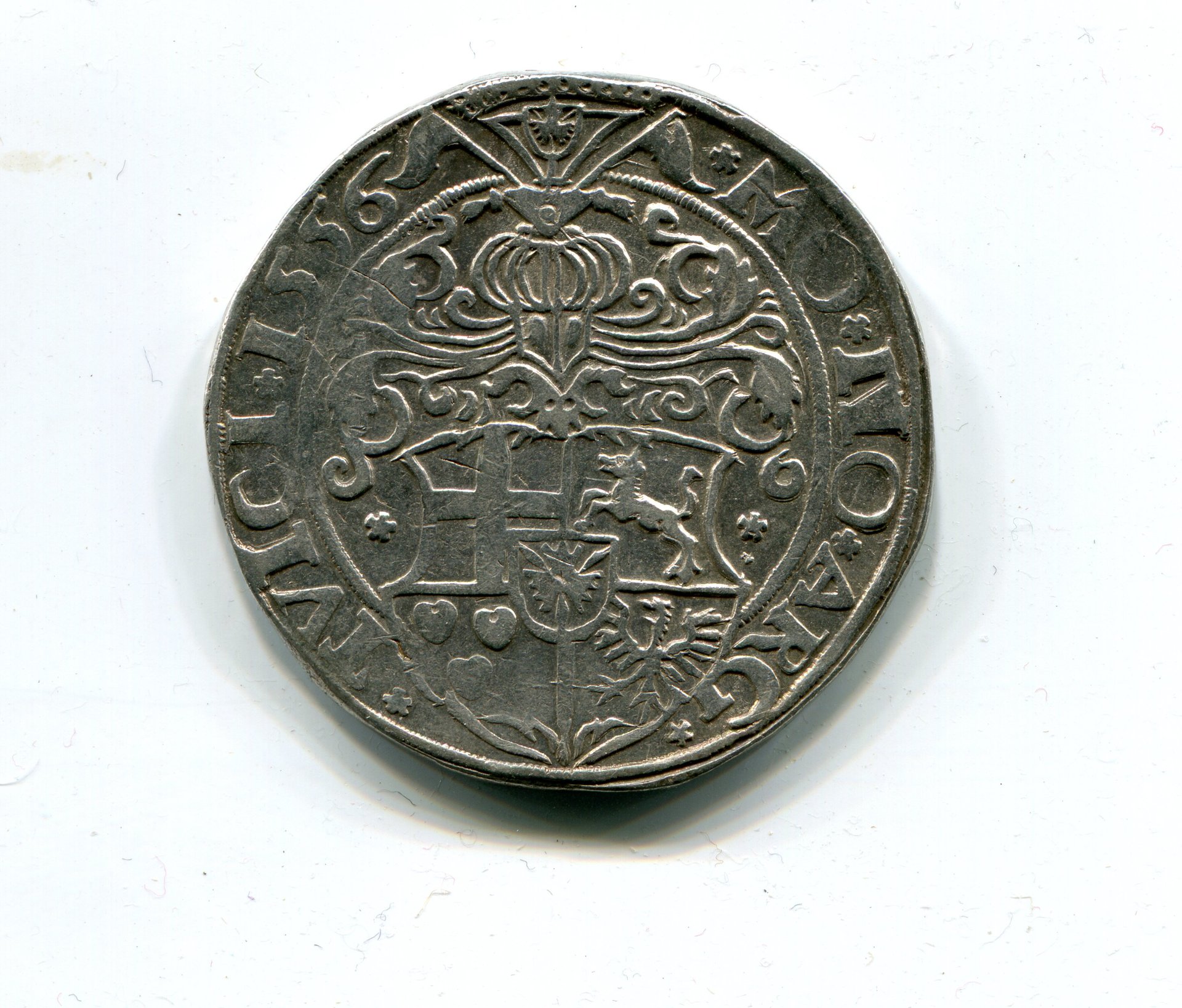 Cologne Archbish Adolf III v Schauenburg Taler 1556 rev 010.jpg