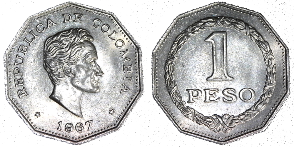 Colombia 1 Peso 1967 obv-cutout-side.jpg