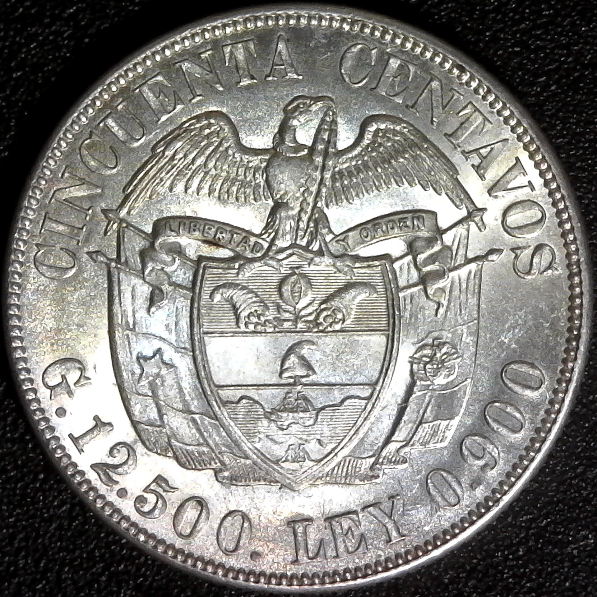 COLOMBIA - 1934 - 50 CENTAVOS-SIMON BOLIVAR-SAN FRANCISCO MINT KM#274 rev.jpg