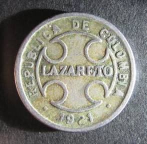 Colombia Lazareto 2 pesos 1921 obverse.JPG
