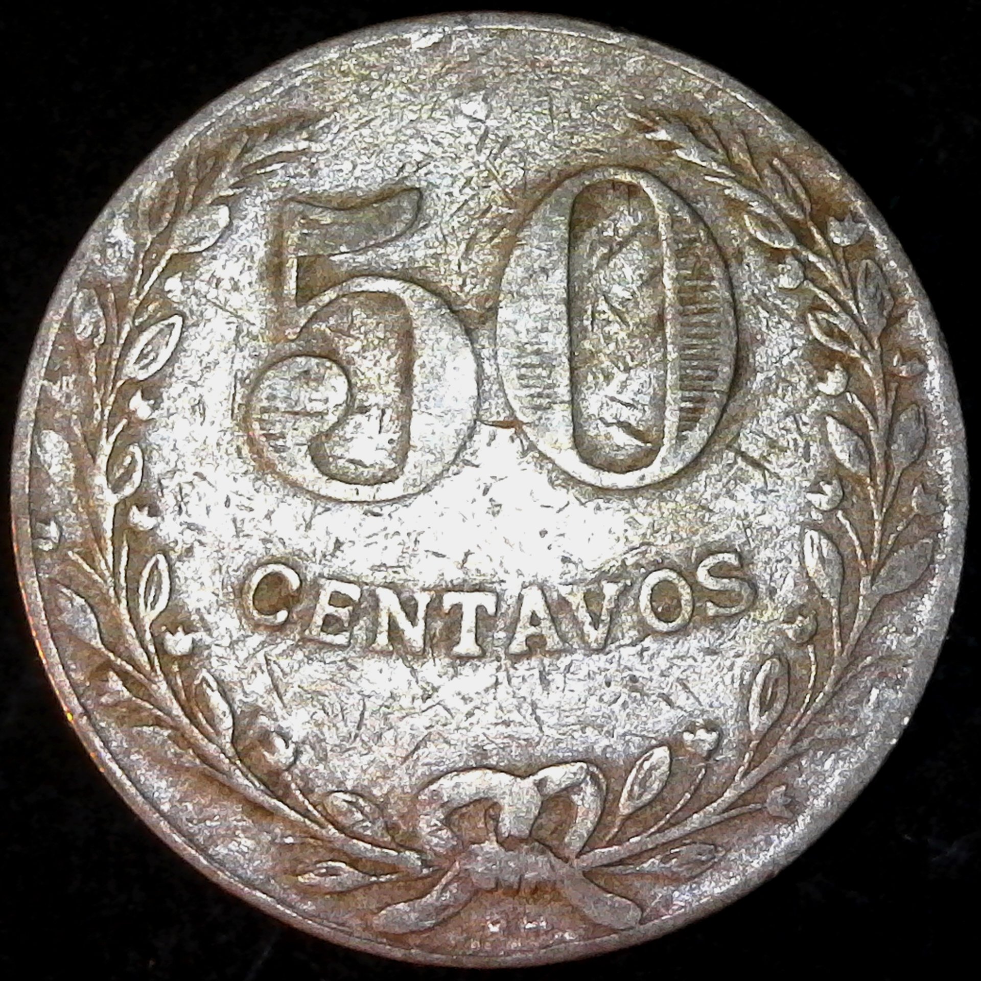 Colombia Lazareto 50 Centavos 1921 rev.jpg