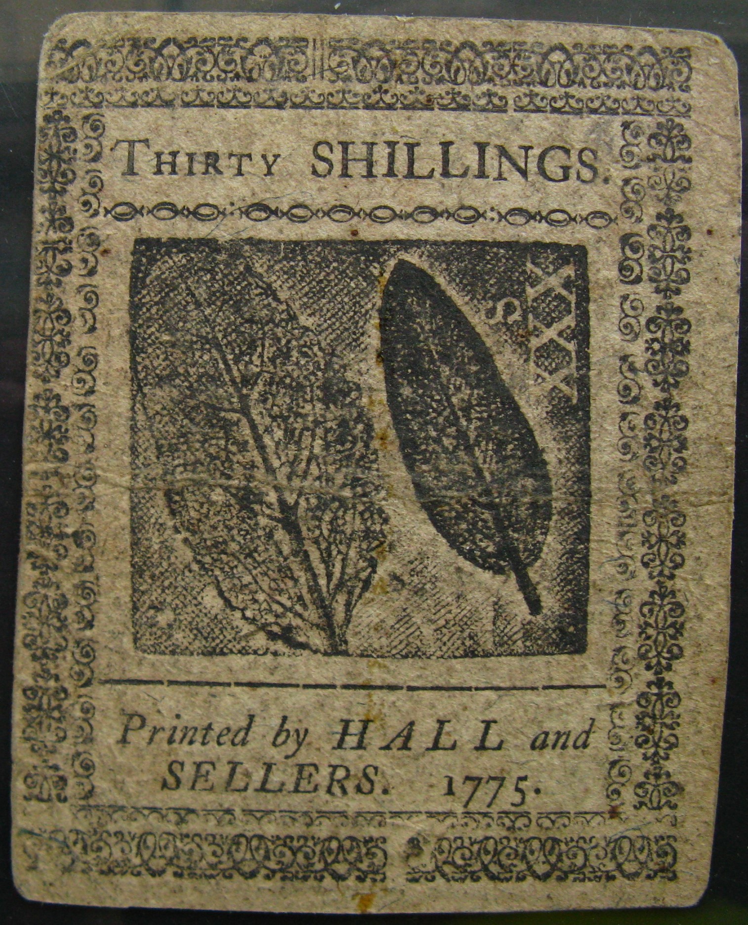 Colonial Pennsylvania 30 shillings rev (best image).JPG