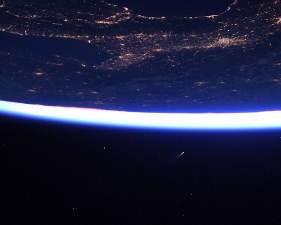 Comet July 2020 by astronaut Behnken.jpg