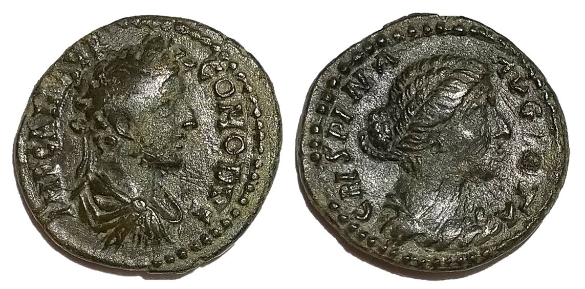 Commodus and Crispina Parium AE 20.jpg
