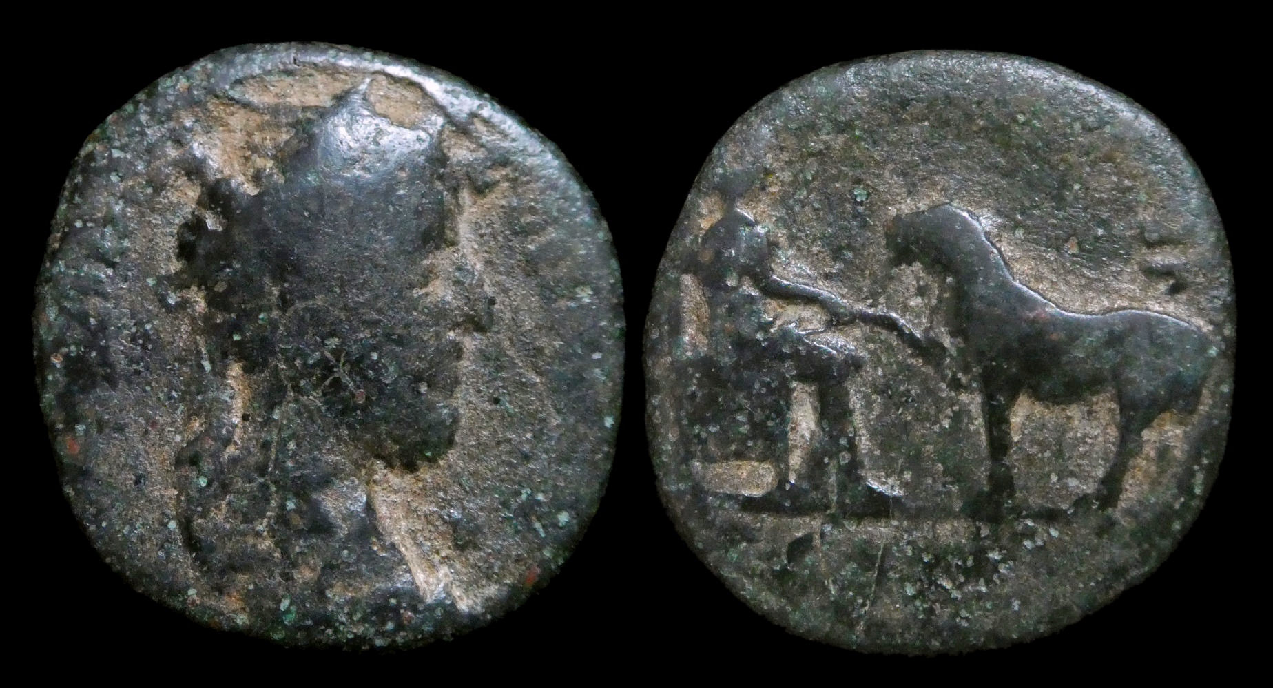 Commodus - MYSIA Parium AE22 Asklepios Bull 4080.JPG
