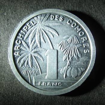 Comoros Islands 1 Franc 1964 obverse.JPG