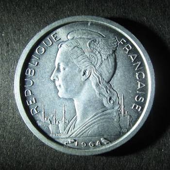 Comoros Islands 1 Franc 1964 reverse.JPG