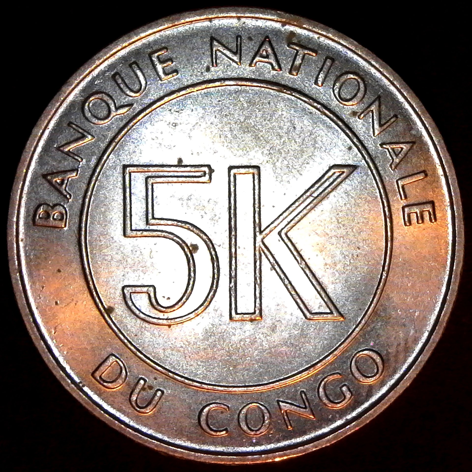 Congo 5 Makuta 1967 obv B.jpg