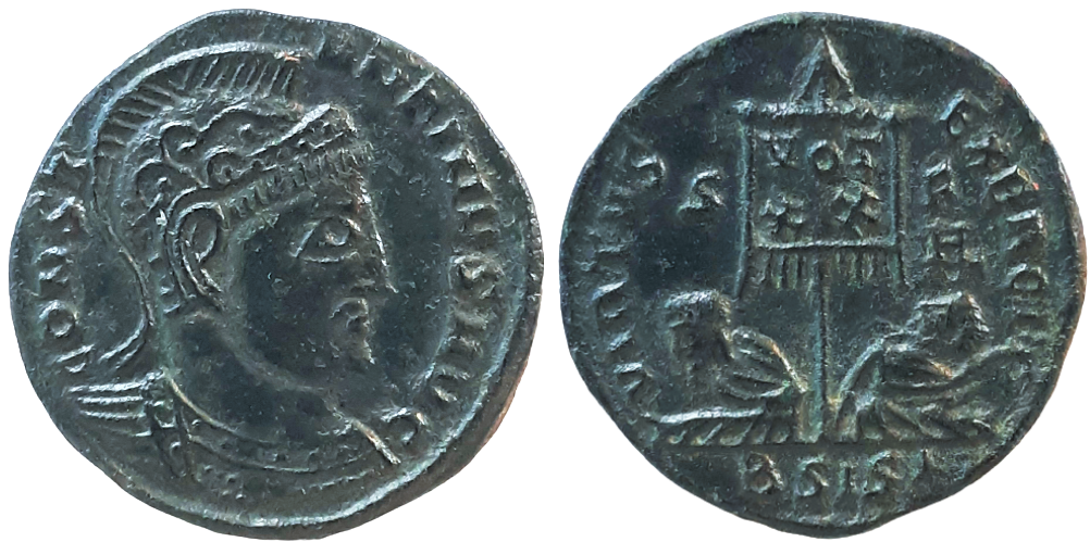 CONSERVATORI-Constantine I Captives VIRTVS EXERCITI AE3.png