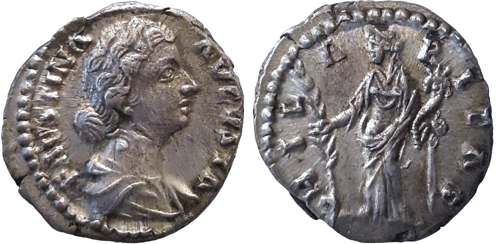 CONSERVATORI-Faustina II AR Denarius HILARITAS 2.png