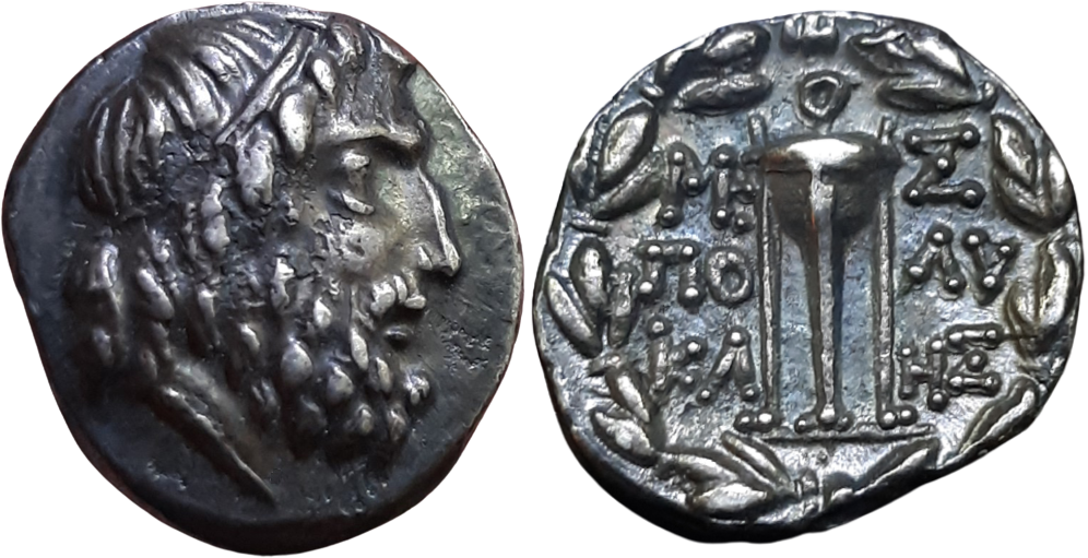 CONSERVATORI Messenia Hemidrachm Polykles Ex BCD.png