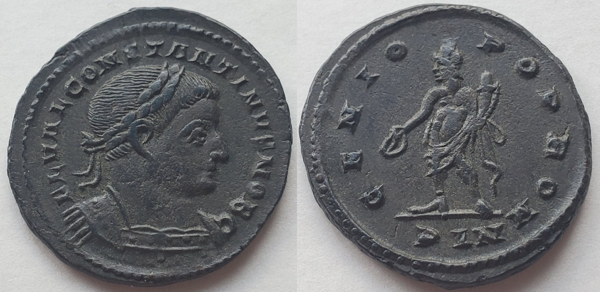 Constantine as Caesar follis Lyon GENIO POP ROM.jpg