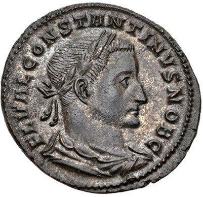Constantine I, 27 mm, 9.50 gm, AD 306-7, RARE.jpg