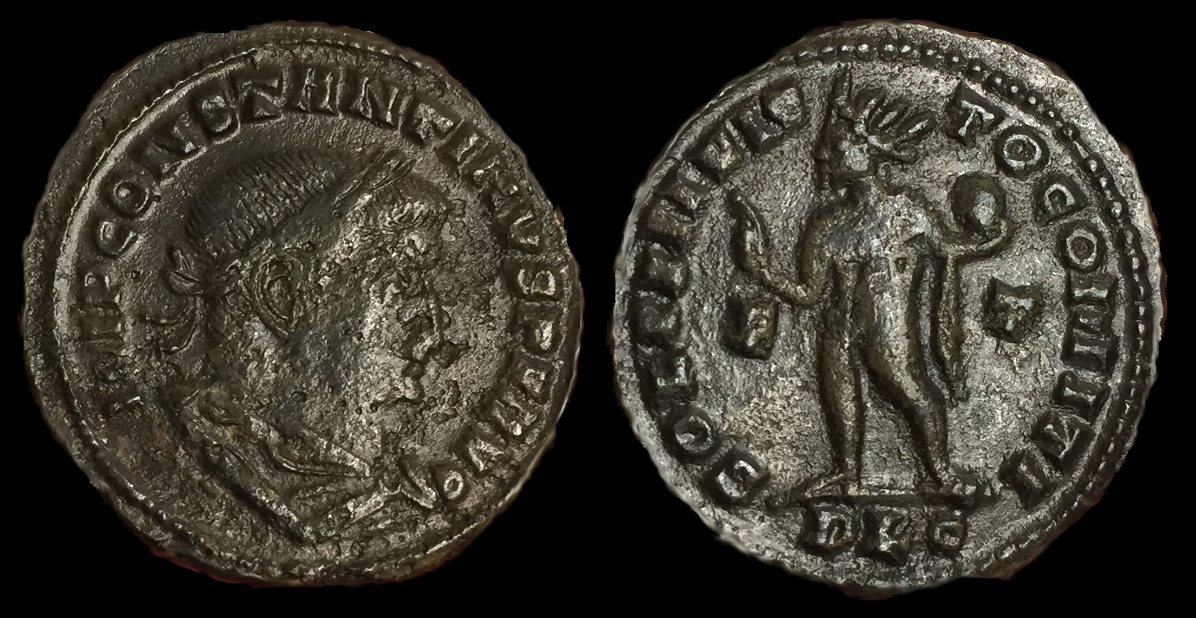 Constantine I AE Follis, AD 309-310 Mintmark FT PLG.jpg