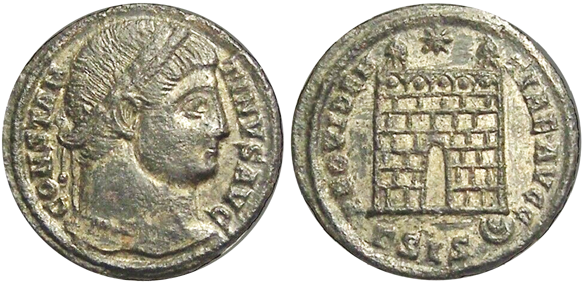 CONSTANTINE I FOLLIS SISCIA RIC VII 214.png