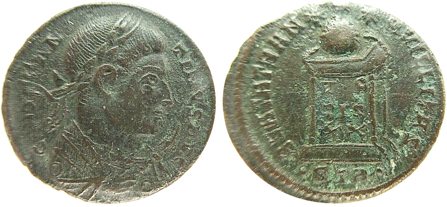 CONSTANTINE I FOLLIS TRIER RIC VII 369 S.png