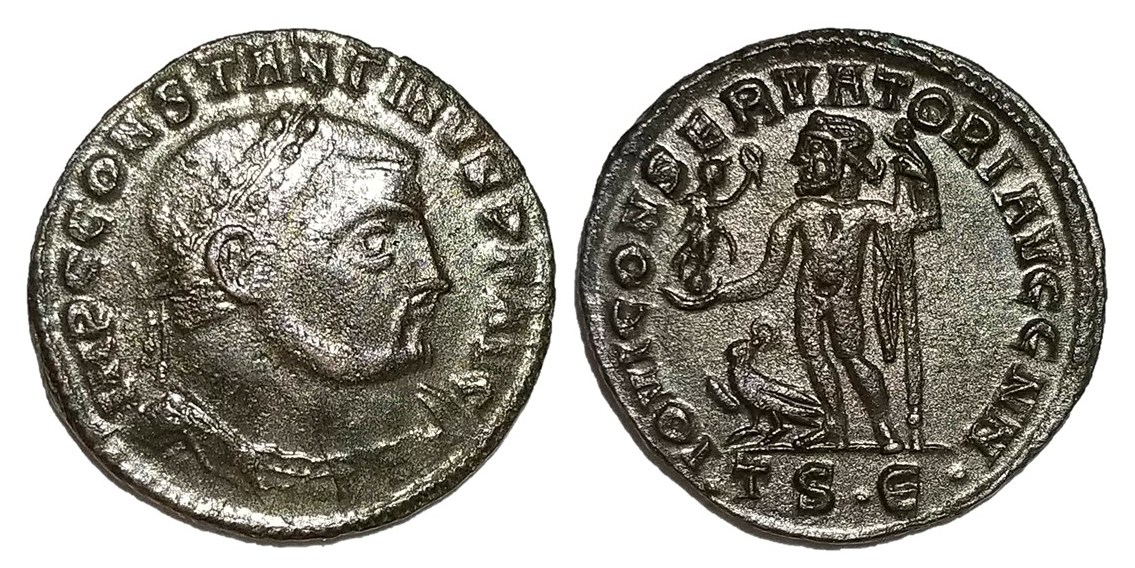 Constantine I IOVI CONSERVATORI AVGG NN follis Thessalonica.jpg