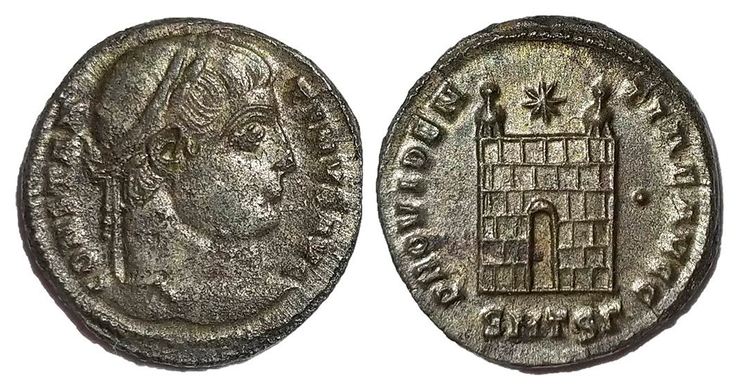 Constantine I PROVIDENTIAE AVGG Thessalonica.jpg