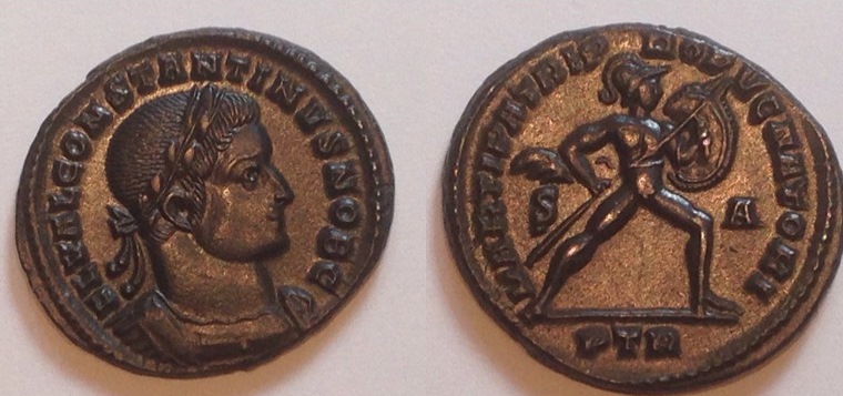 Constantine I the Great Mars with shield and spear RIC VI 730.jpg