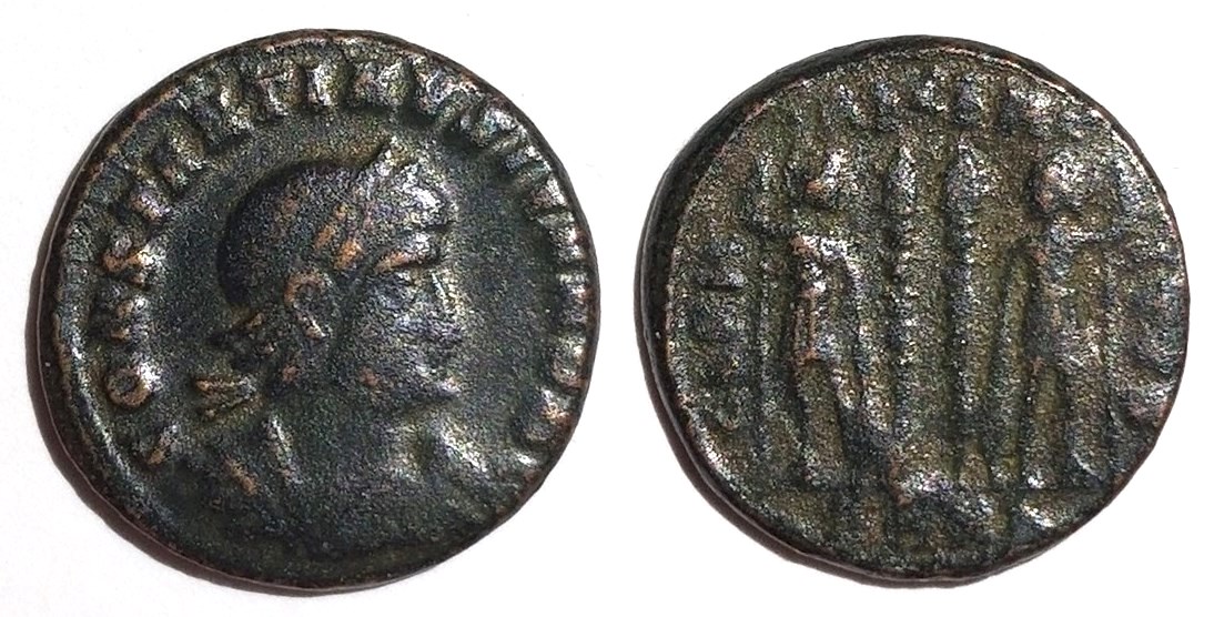 Constantine II GLORIA EXERCITVS unknown mint.jpg