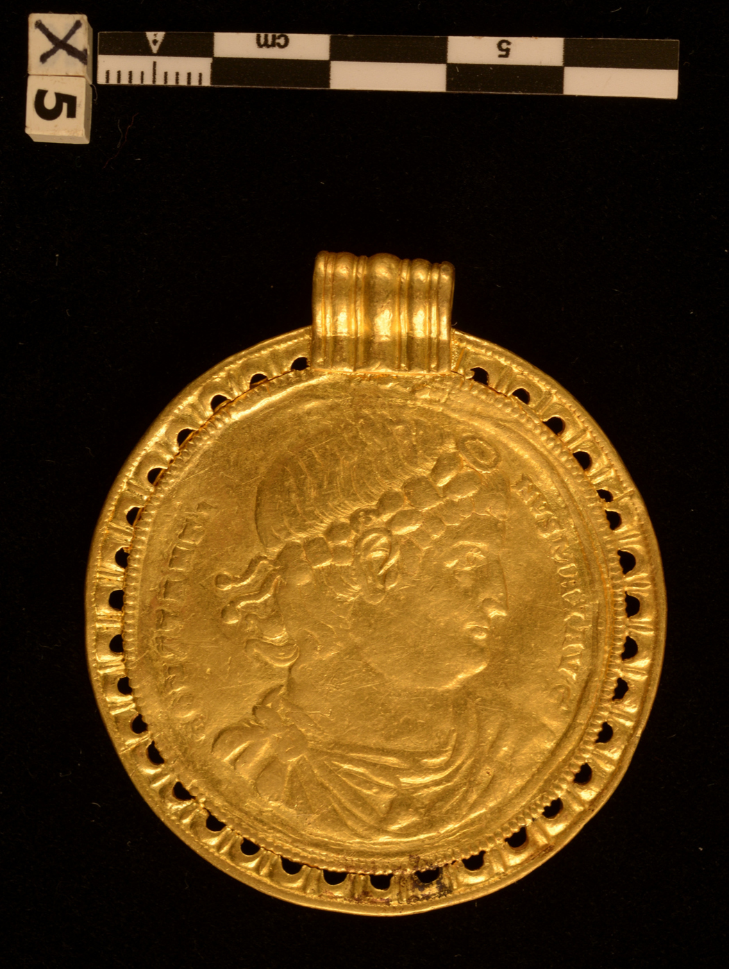 Constantine medallion 330-337AD MAX AVG ex. Jelling, Denmark hoard 40mm (50mm with bezel).jpg