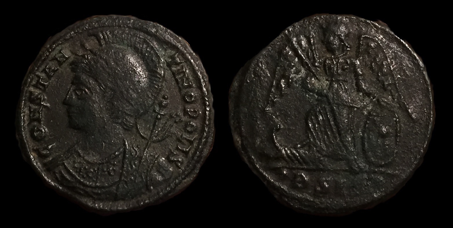Constantinopolis Commemorative, AE folis 330-333 AD Mintmark BSIS.jpg