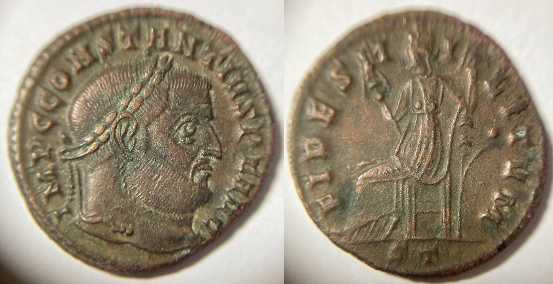 Constantius I RIC 59a Ticinium.JPG
