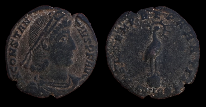 Constantius II, 348-351 AD, AE4, FEL TEMP REPARATIO.png