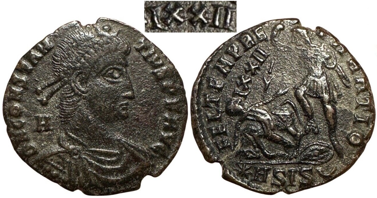 Constantius II LXXII Siscia Detail.jpg