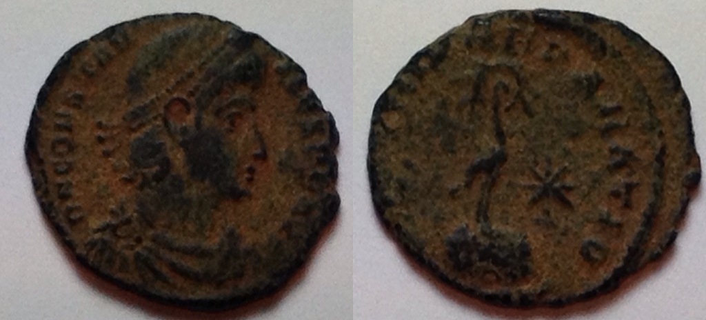 Constantius II Phoenix on globe.jpg