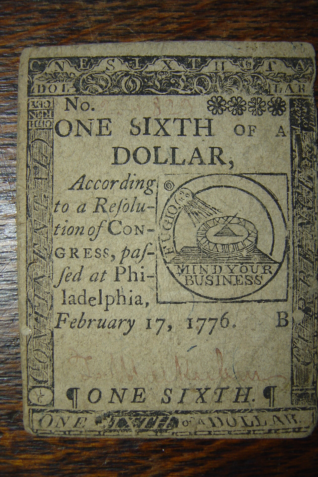 Cont Currency bought 1963 for $10.JPG