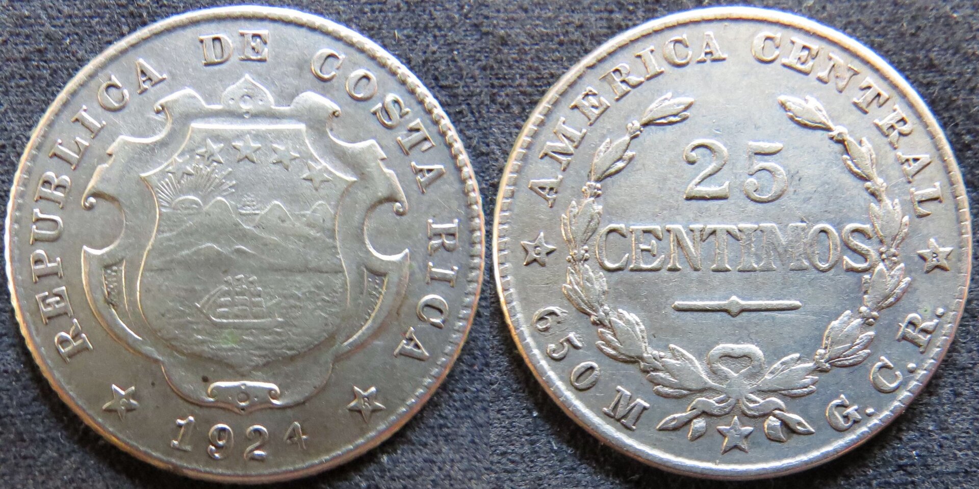 Costa Rica 1924 25 Centimos.jpg