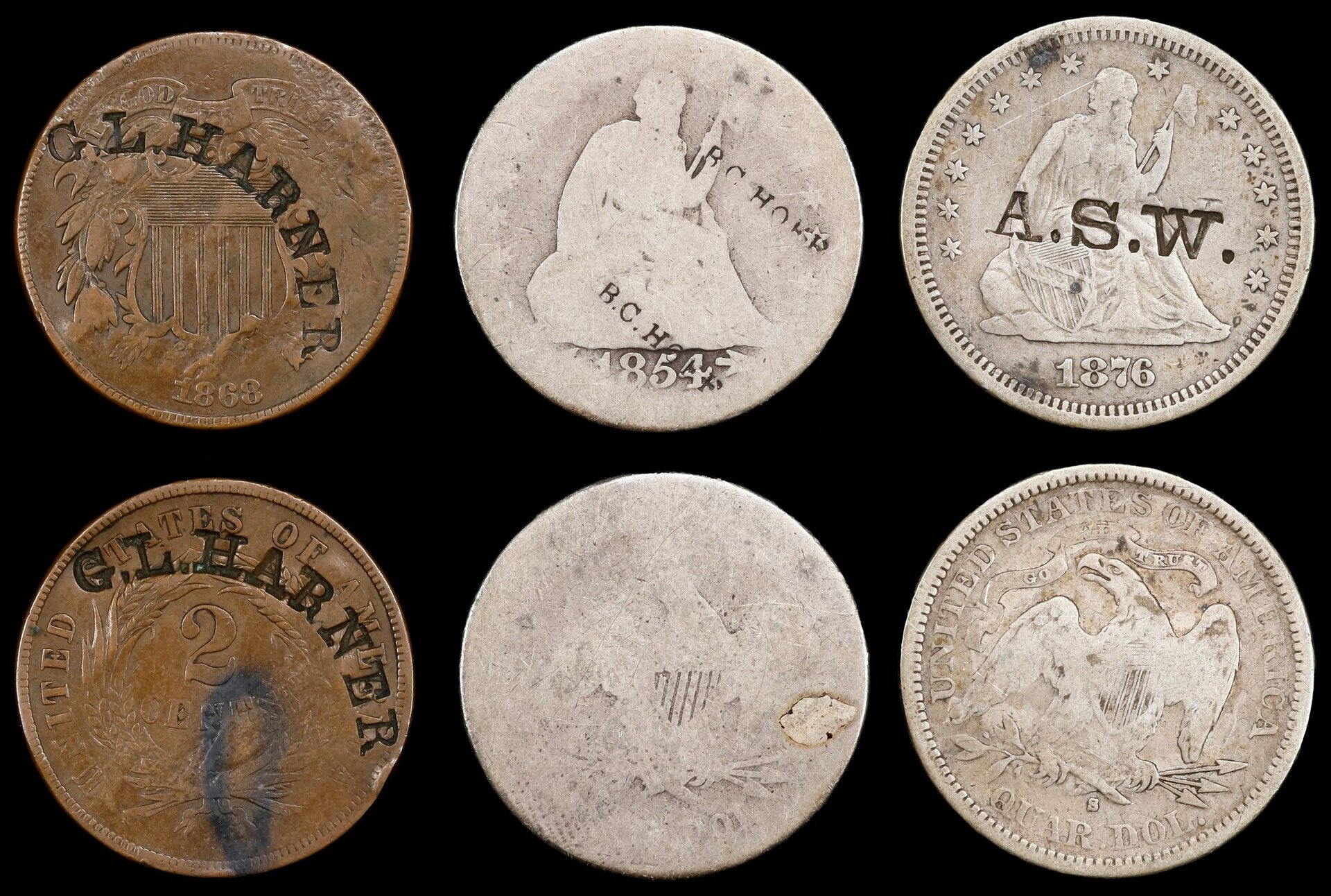 Counterstamped 19th Century United States Coins.jpg