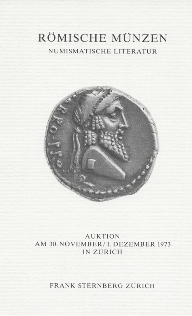 Cover of Frank Sternberg Zurich Auction 1 Catalog 1973 with Fausta coin.jpg